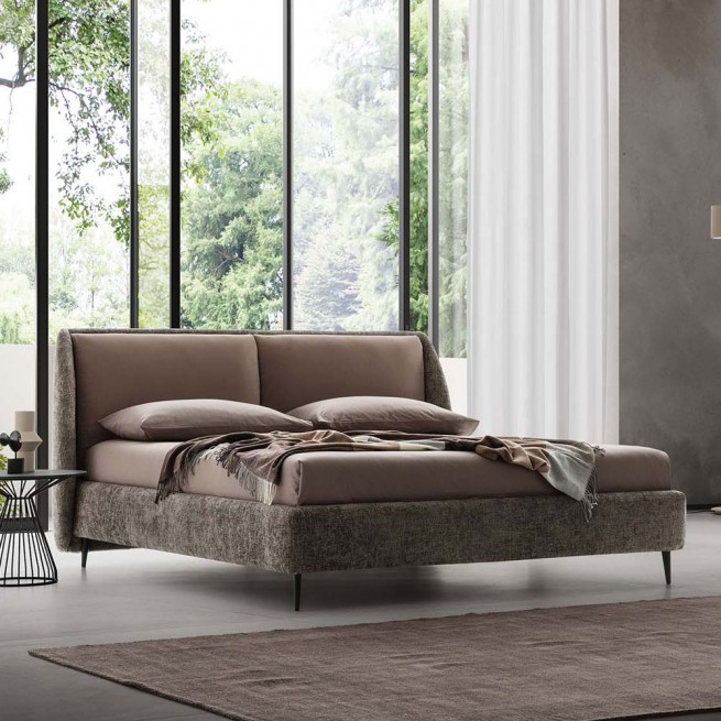 Pat matrimonial cu tapiterie Le Comfort, Timothy